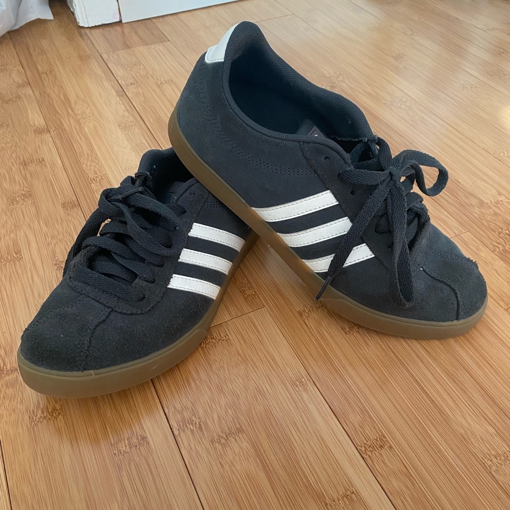 Adidas Navy Suede Sneakers